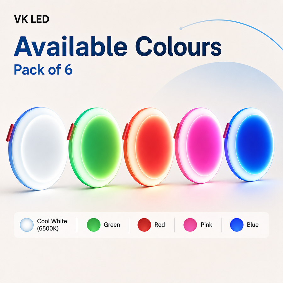 12W Rainbow Adjustable LED Panel Light – Multi Colour Decorative Wall & Ambient Light