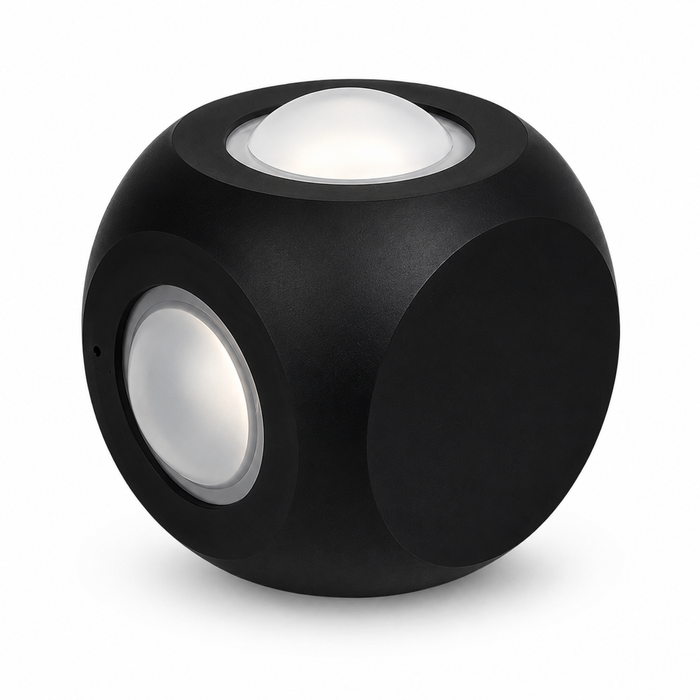 VK LED 4 Way Outdoor Wall Light | 4W | Pack of 6 | Warm White 3000K, Blue, Green & Red