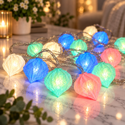 VK LED Modak String Light | RGB Multicolour Decorative Light | 5 Meter | Box of 20 PCS