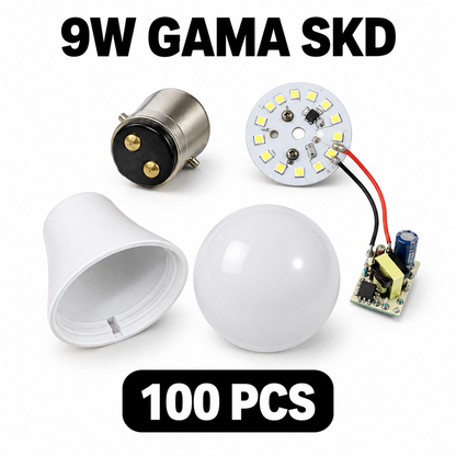 VK LED Mega Kit | 9W DOB Raw Material 400 Pcs + 9W Gama SKD 100 Pcs + Inverter + Tools + Megaphone + Gift