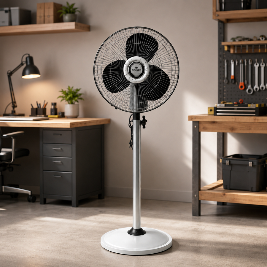 18 Inch Pedestal Fan | 3 Blades | 75-90W | 2000-2200 RPM | Metal Body | MOQ 1