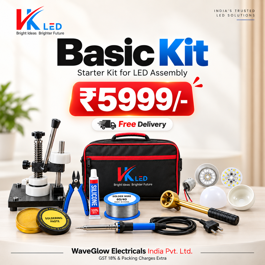 VK LED Basic Kit | LED Making & Repairing Starter Kit | Complete Tool Set for Business & DIY