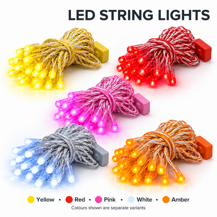 LED Capsule String Lights for Diwali & Home Decoration | 5 Colour Options