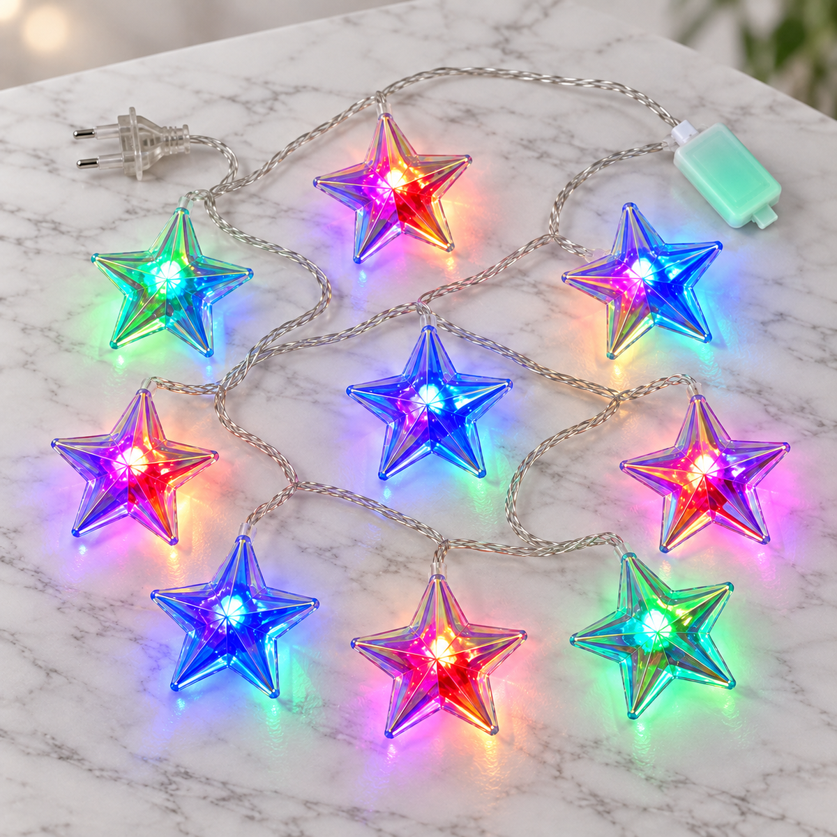 VK LED Star String Light | RGB Multicolour Decorative Light | 5 Meter