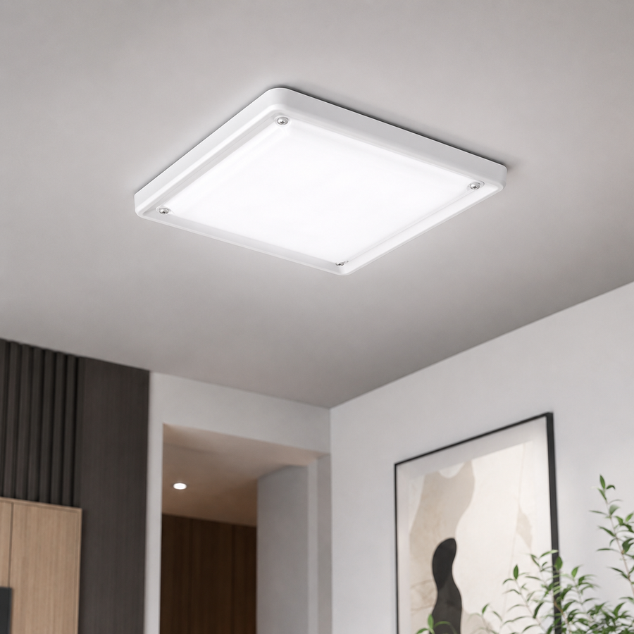 VK LED 50W Patra With Diffuser | Cool White 6500K | Square Surface Ceiling Light