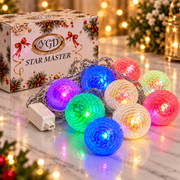 VK LED Curtain Ball Decorative String Light | RGB Multicolour | 5 Meter