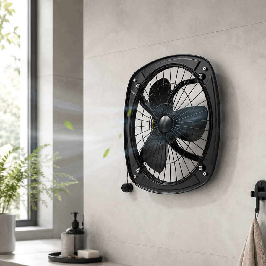 12 Inch Exhaust Fan | 3 Blades | 75-90W | 2000-2200 RPM | Metal Body | Pack of 2