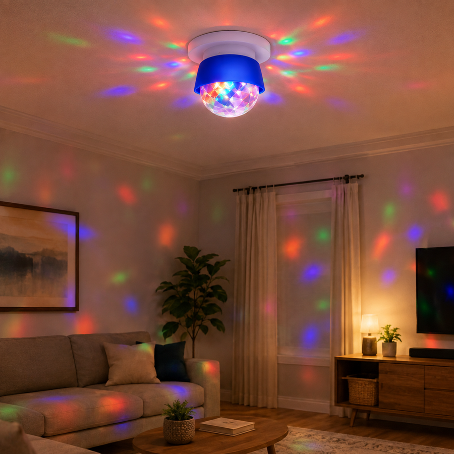 VK LED 5W Temple Lamp | RGB Multicolour Decorative Bulb | B22 Base | Pack of 10