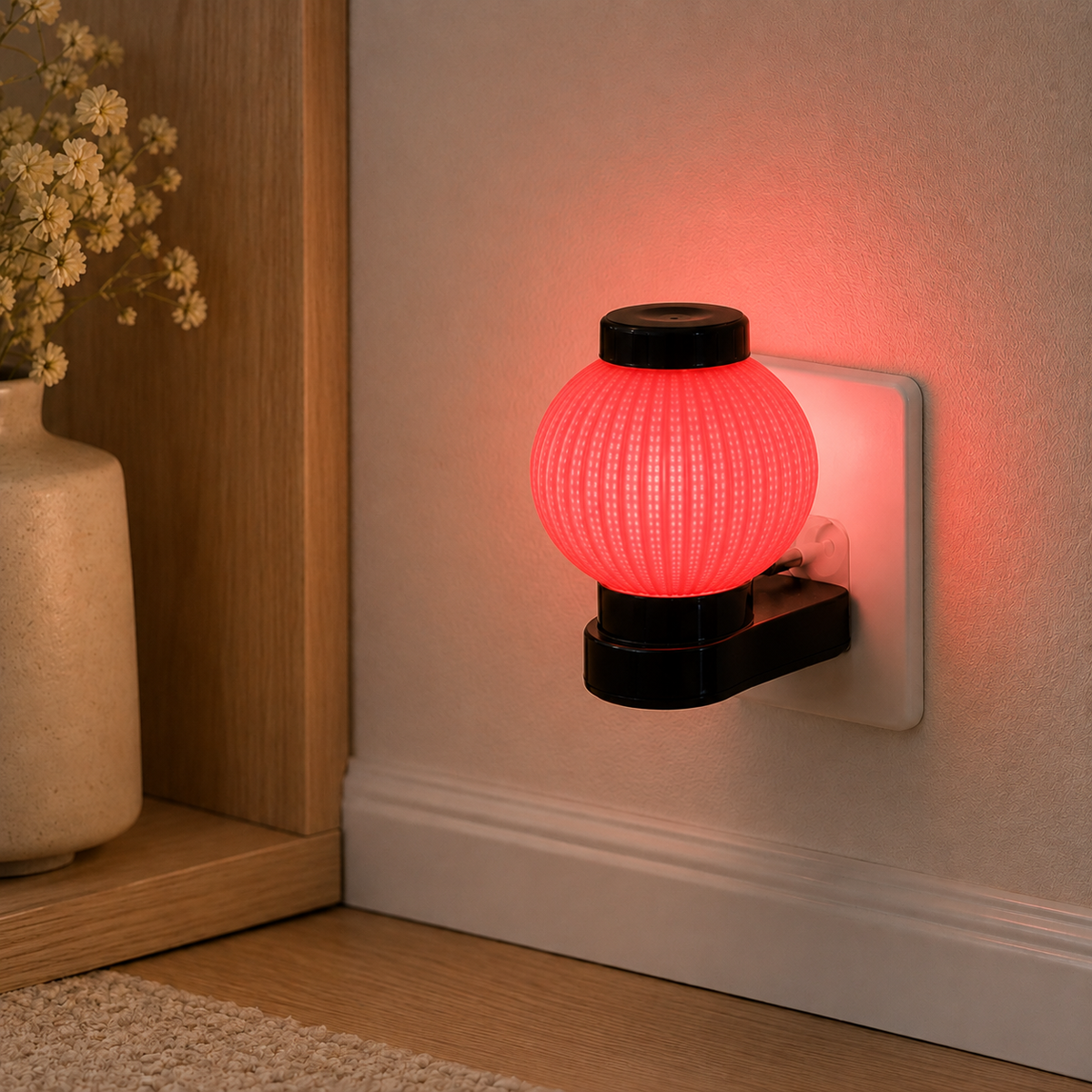 VK LED 0.5W Direct Plug-in Night Light | 2 Pin Decorative LED Lamp | 6 Colours | Pack of 6