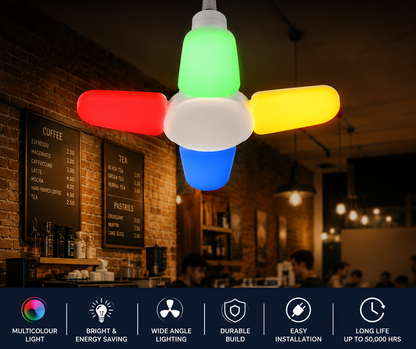 VK LED Fan Bulb | 25W & 45W | Cool White 6500K | Multi-Wing LED Bulb | Pack of 6