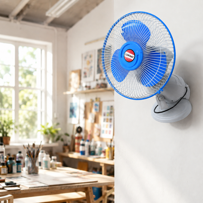 12 Inch Cabin Fan | 3 Plastic Blades | 80-90W | Wall Mount Fan | Adjustable Tilt | MOQ 2