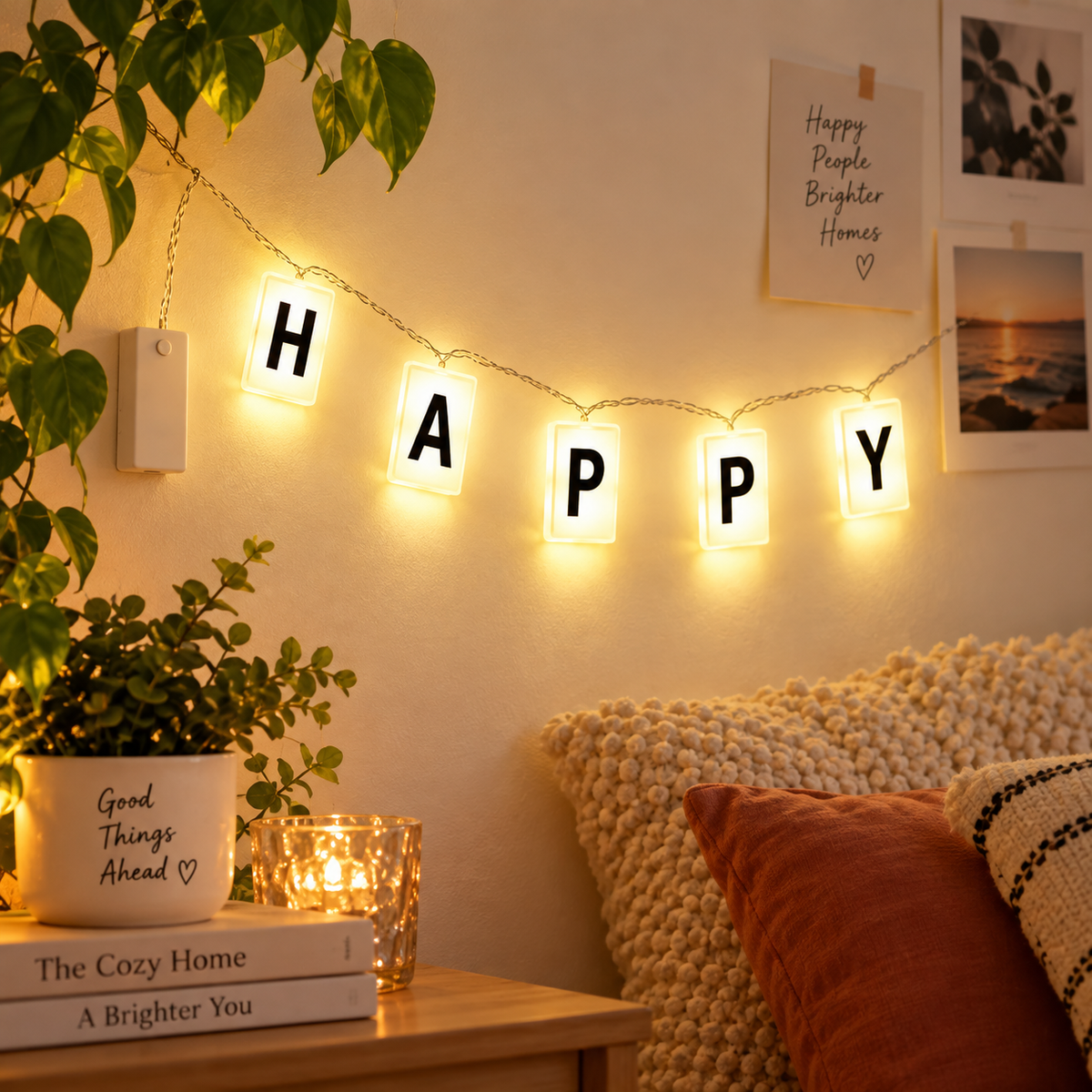 VK LED Letter String Light | Warm White Decorative Light | 5 Meter