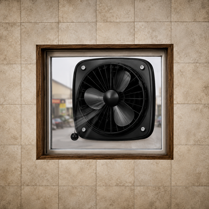 12 Inch Exhaust Fan | 3 Blades | 75-90W | 2000-2200 RPM | Metal Body | Pack of 2