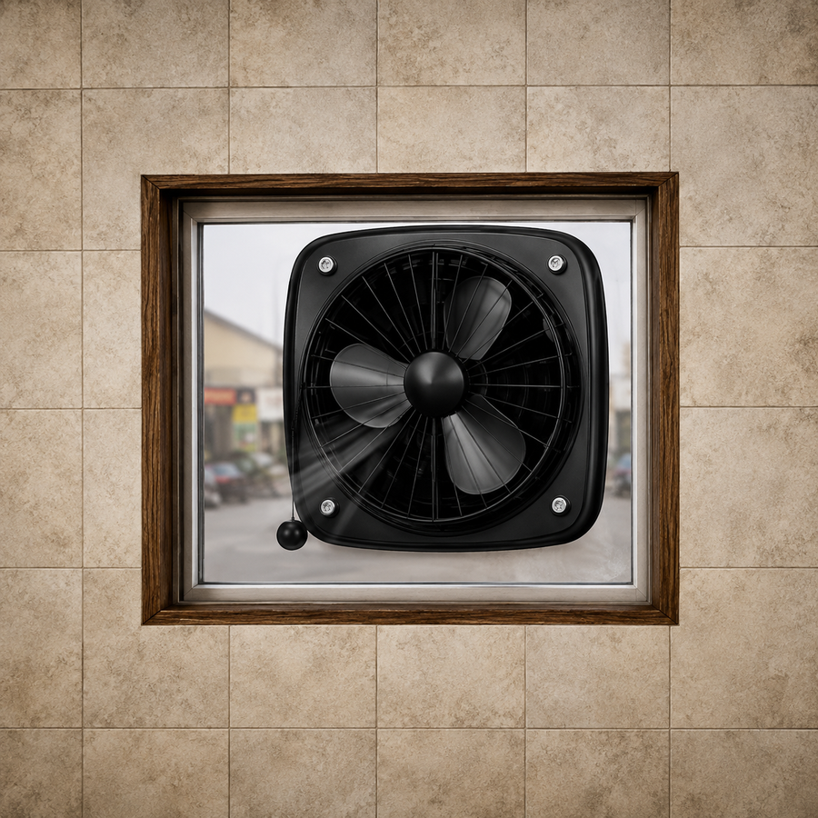 12 Inch Exhaust Fan | 3 Blades | 75-90W | 2000-2200 RPM | Metal Body | Pack of 2