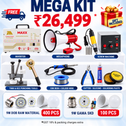 VK LED Mega Kit | 400 Pcs 9W DOB Raw Material + 100 Pcs 9W Gama SKD | Inverter + Megaphone + Tools + Gift