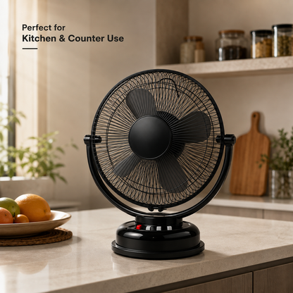 12 Inch Table Fan | 3 Metal Blades | 80-100W | 2000-2200 RPM | MOQ 2