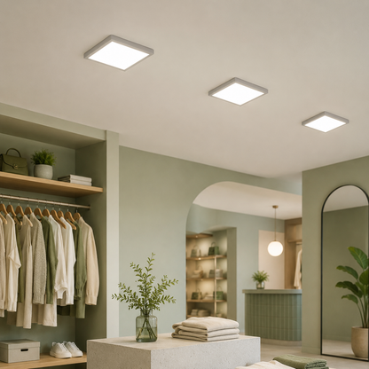 VK LED Metal Square Surface Panel Light | 8W & 15W | Surface Mounted Ceiling Light
