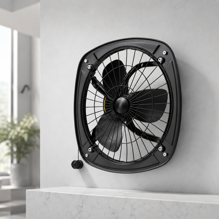 12 Inch Exhaust Fan | 3 Blades | 75-90W | 2000-2200 RPM | Metal Body | Pack of 2
