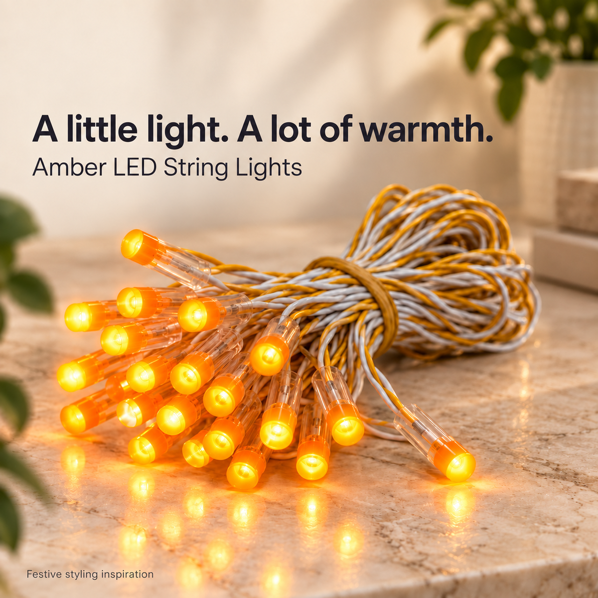 LED Capsule String Lights for Diwali & Home Decoration | 5 Colour Options