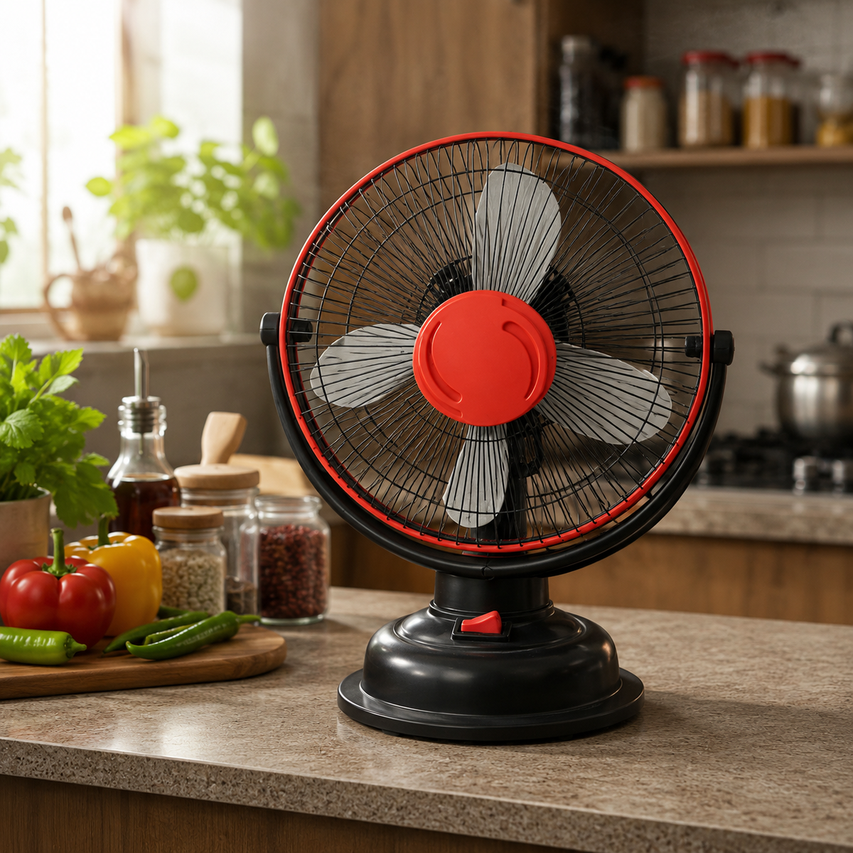 12 Inch Table Fan | 4 Blades | 90-110W | Metal Blades | 2000-2200 RPM | MOQ 2