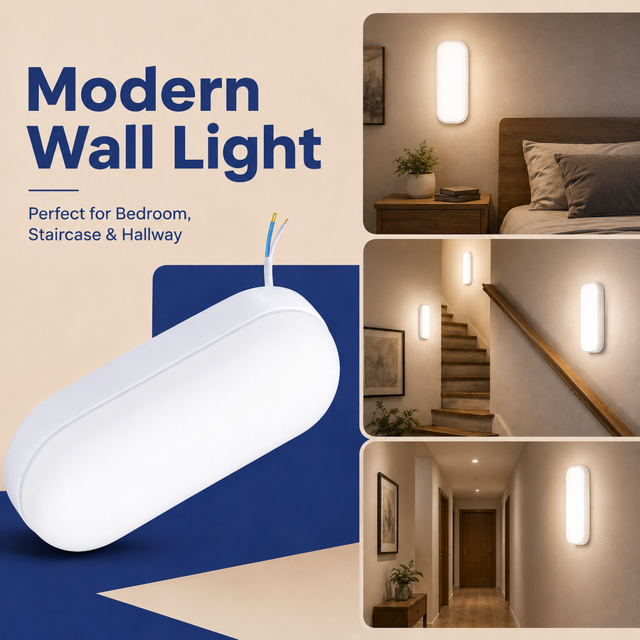 VK LED 10W Bedroom Wall Light | Warm White | Modern Indoor Wall Lamp