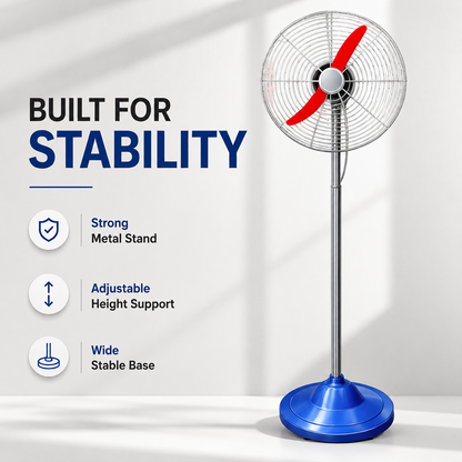 Tent Tufan Fan | 18 Inch | 3 Blade | 75-90W | Heavy Duty Metal Stand Fan | MOQ 2
