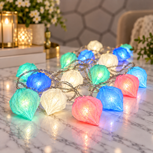 VK LED Modak String Light | RGB Multicolour Decorative Light | 5 Meter | Box of 20 PCS