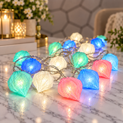 VK LED Modak String Light | RGB Multicolour Decorative Light | 5 Meter | Box of 20 PCS