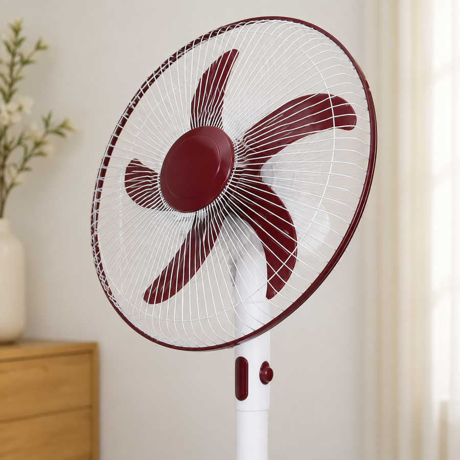 16 Inch Farrata Fan | 5 Plastic Blades | 90-120W | 2000-2200 RPM | Pedestal Fan | MOQ 2