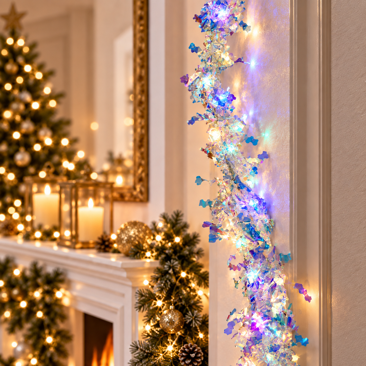 VK LED Jhil-Mil Curtain Light | Multicolour RGB Decorative Light | 3m × 2m