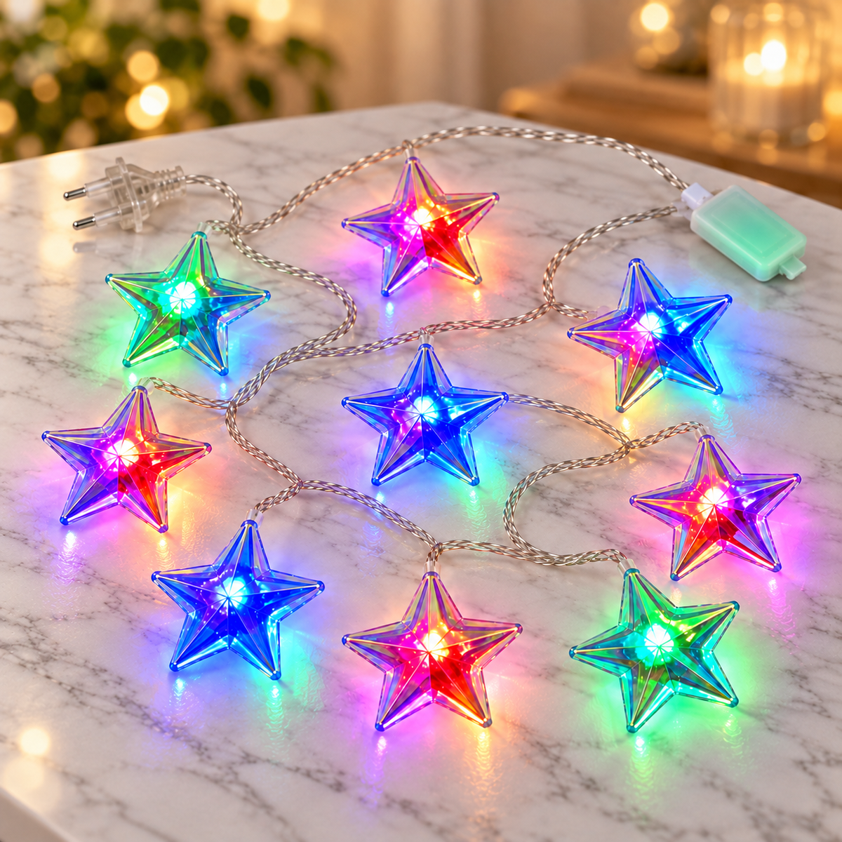 VK LED Star String Light | RGB Multicolour Decorative Light | 5 Meter