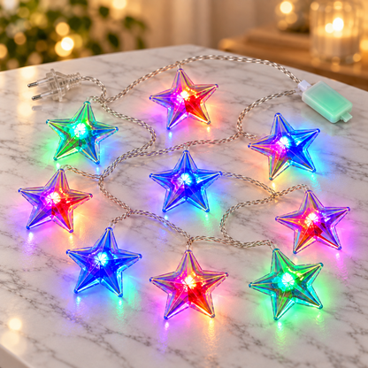VK LED Star String Light | RGB Multicolour Decorative Light | 5 Meter