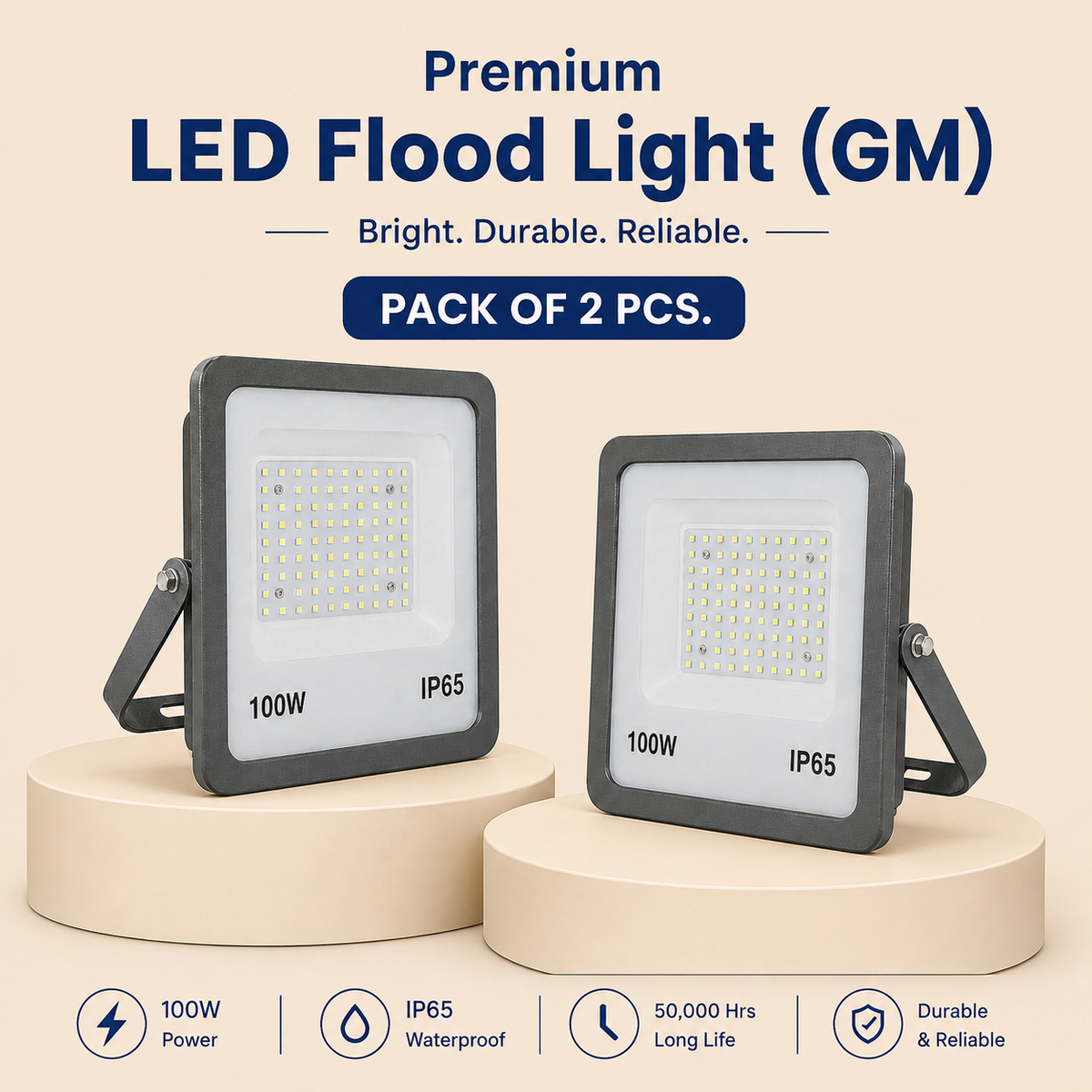 VK LED Flood Light (GM) | 50W, 100W & 200W | Outdoor LED Flood Light | 6500K