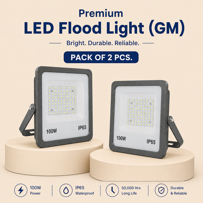 VK LED Flood Light (GM) | 50W, 100W & 200W | Outdoor LED Flood Light | 6500K