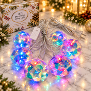 VK LED Fiber Ball Decorative String Light | RGB Multicolour | 5 Meter