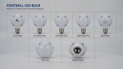 VK LED Football Bulb | 25W & 40W | B22 High Brightness LED Bulb | Cool White 6500K
