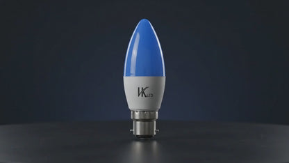 VK LED Candle Bulb | 3W & 5W | B22 Decorative LED Bulb | Multiple Colours | Pack of 4