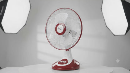 Title: 16 Inch Table Fan | 3 Blades | 75-90W | 1350-1450 RPM | Pack of 2
