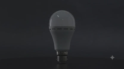 VK LED 12W Inverter Bulb (Gama) | B22 Rechargeable Emergency LED Bulb | Cool White 6500K | Pack of 4