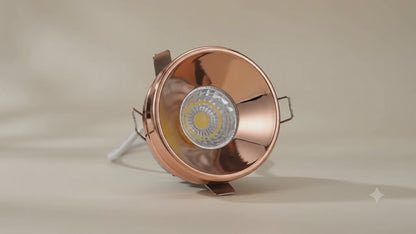 VK LED Rose Gold Spot Light (Makkhe) | 1W, 3W | White & Warm White | Pack of 6