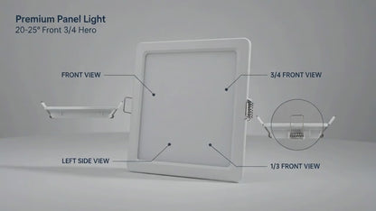 VK LED Square Syska Type Panel Light | 8W, 12W, 15W & 18W | White & Warm White